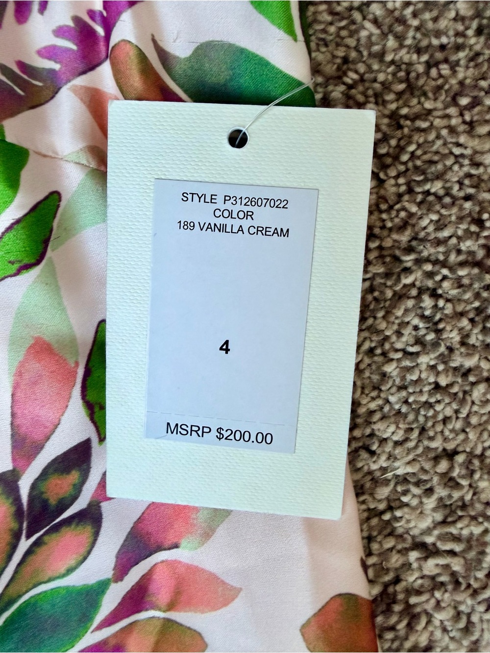 Parker Floral Tiered Maxi Dress in Pink & Green - Picture 5 of 6